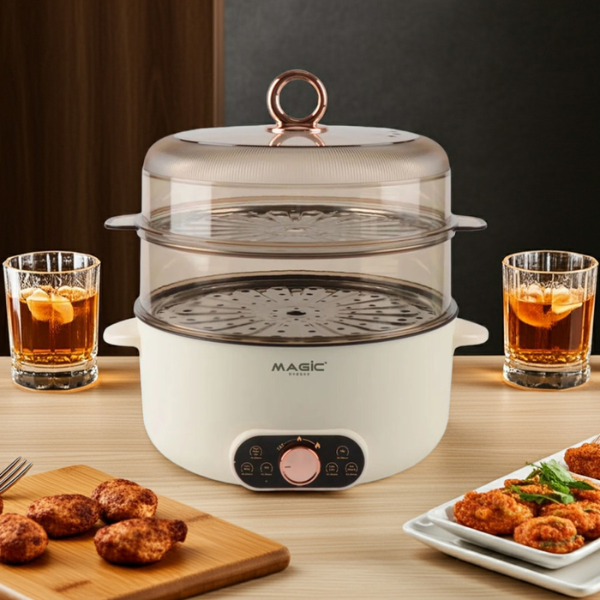 Nồi Lẩu Đa Năng Magic A-092 5L – Công Suất 1600W – Lòng Nồi Chống Dính – Điều Chỉnh Nhiệt – Dung Tích Lớn