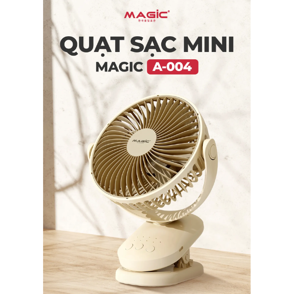 Quạt mini Magic A-004 – Quạt để bàn tiện lợi, gọn nhẹ